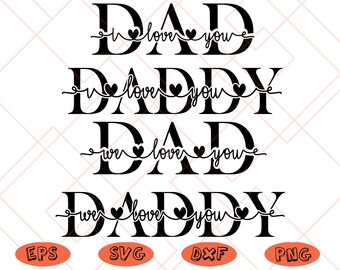 Download We Love Daddy Etsy
