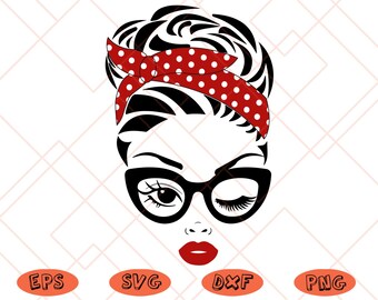 Download Woman With Bun Etsy