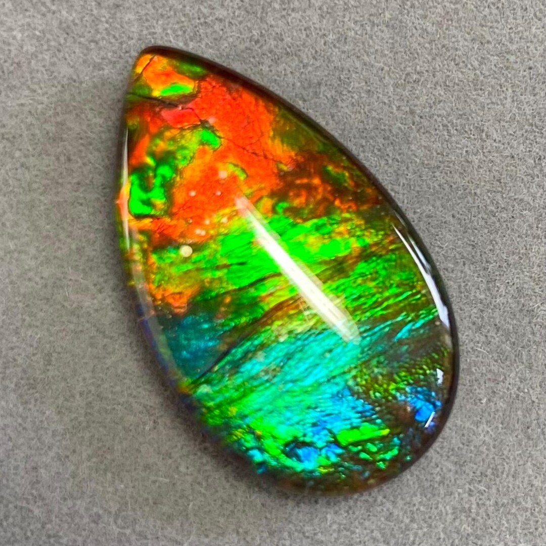 Canadian Ammolite Triplet Gemstone Beauty 22X13 Mm #2832-34 - Etsy