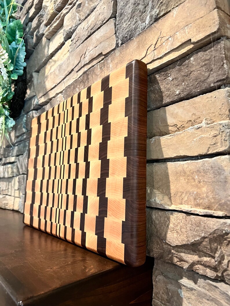 Handmade End Grain Hardwood Cutting Board Etsy