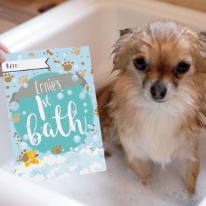 Cartes d'étape personnalisées pour chiots - Cadeau pour papa, nouvelle maman de chien - Accessoires photo pour animaux de compagnie - Célébrez les moments mémorables de la 1ère année du chiot sur les réseaux sociaux