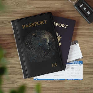 Funda para pasaporte de piel sintética personalizada