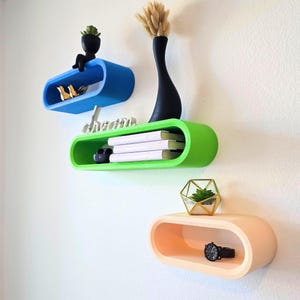 Colorful Funky Decor Floating Shelves| 8 Colors! |Home Decor | Nursery Decor | Corner Shelves | Display Shelf | Wall Shelves