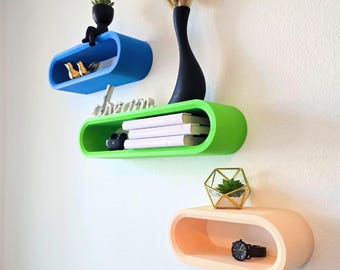 Colorful Funky Decor Floating Shelves| 8 Colors! |Home Decor | Nursery Decor | Corner Shelves | Display Shelf | Wall Shelves