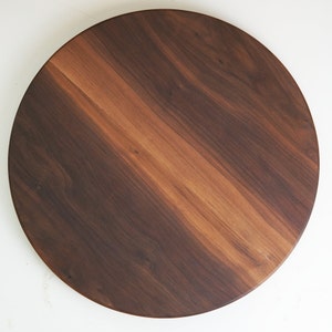 Walnut Lazy Susan | Multiple Size  10" to 28" | 1 Inch Thick Solid Hardwood | Low Profile | Turn Table | Centerpiece | Kitchen Décor