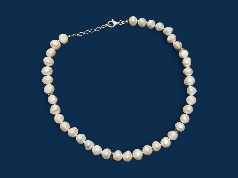 Genuine Freshwater Pearl Necklace - Etsy