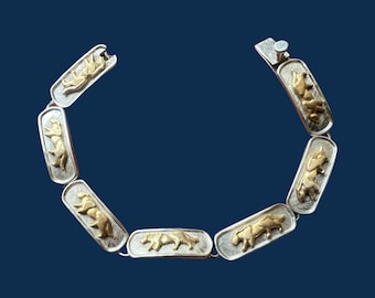 Sterling Silver Panther/Jaguar Bracelet