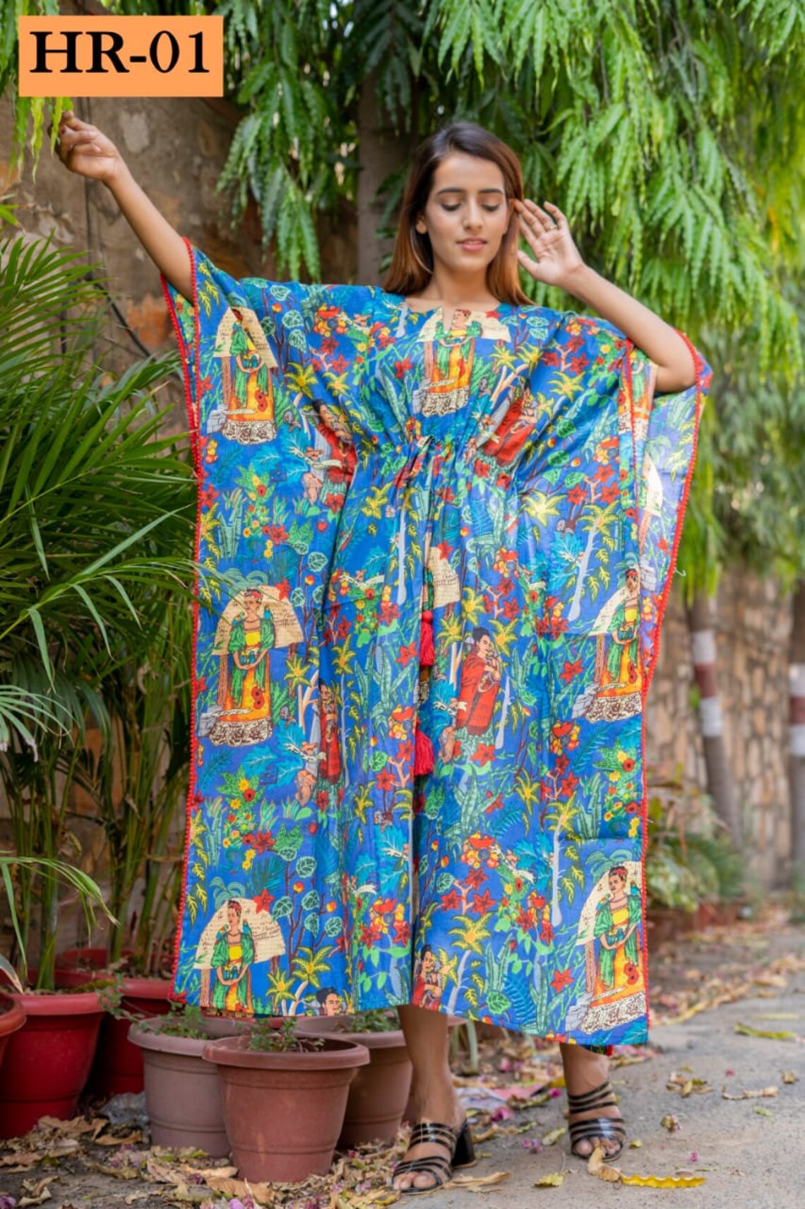 Boho kaftan Cotton kaftan Summer Kaftans Resort Wear Maxi Etsy