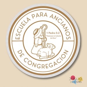 Spanish - JW Clear Sticker - Escuela Para Ancianos