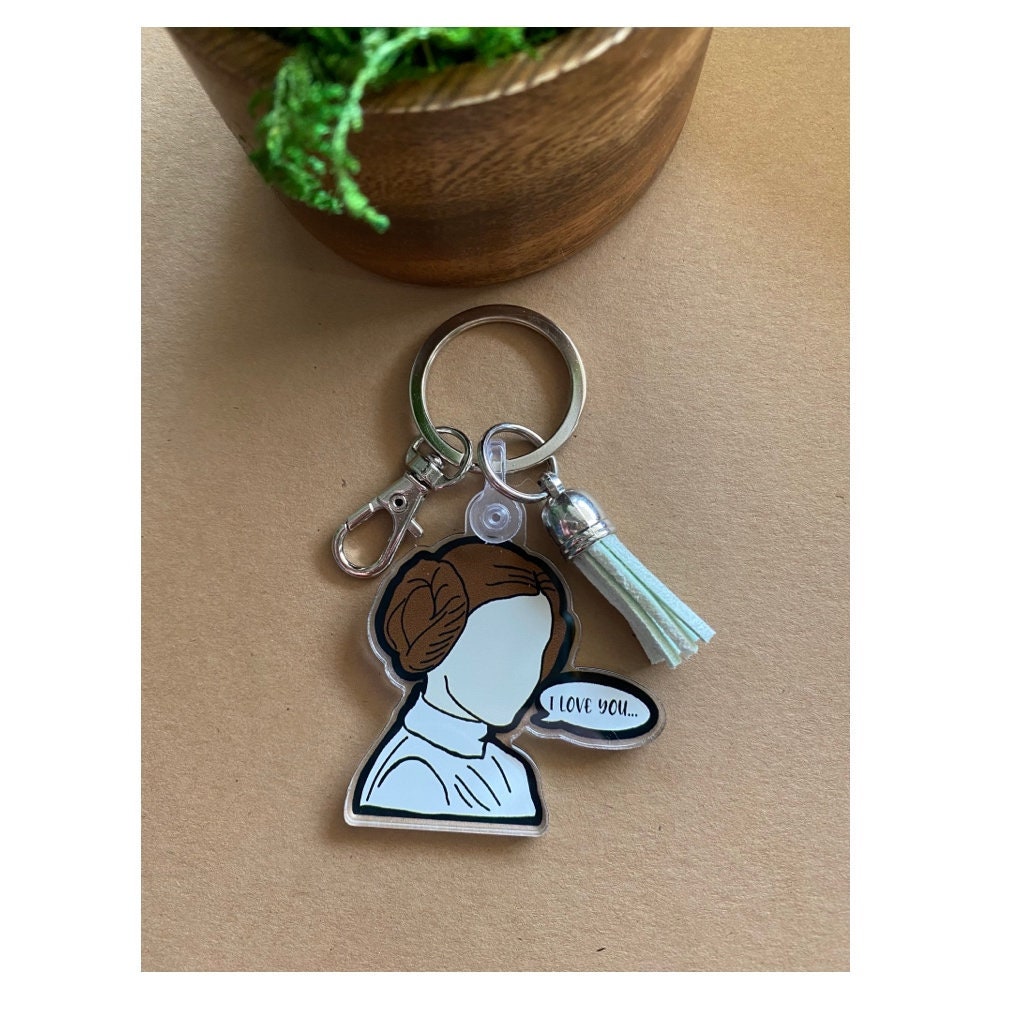 Princess Leia Keychain - Etsy