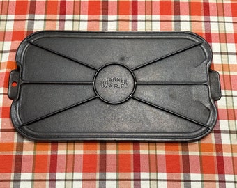 Unmarked Cast Iron #9 Griddle. Marked 9 on Handle. Electrolysis Cleaned and  Seasoned. Free Shipping in U.S.A. 85 Dollars.