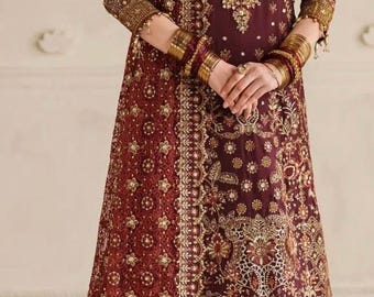 Embroidered  Net   Pakistani Salwar Kameez: Custom Party Wear