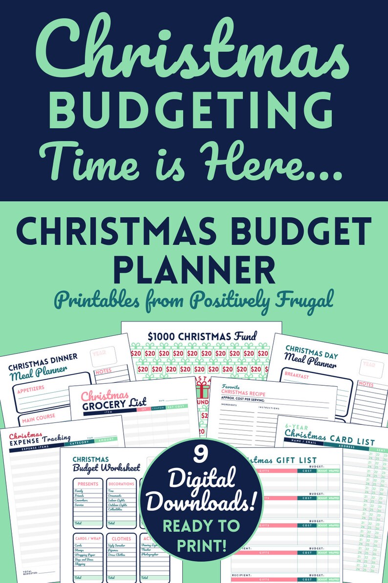 Christmas Budget Planner Kit Christmas Gift List Xmas Card image 4