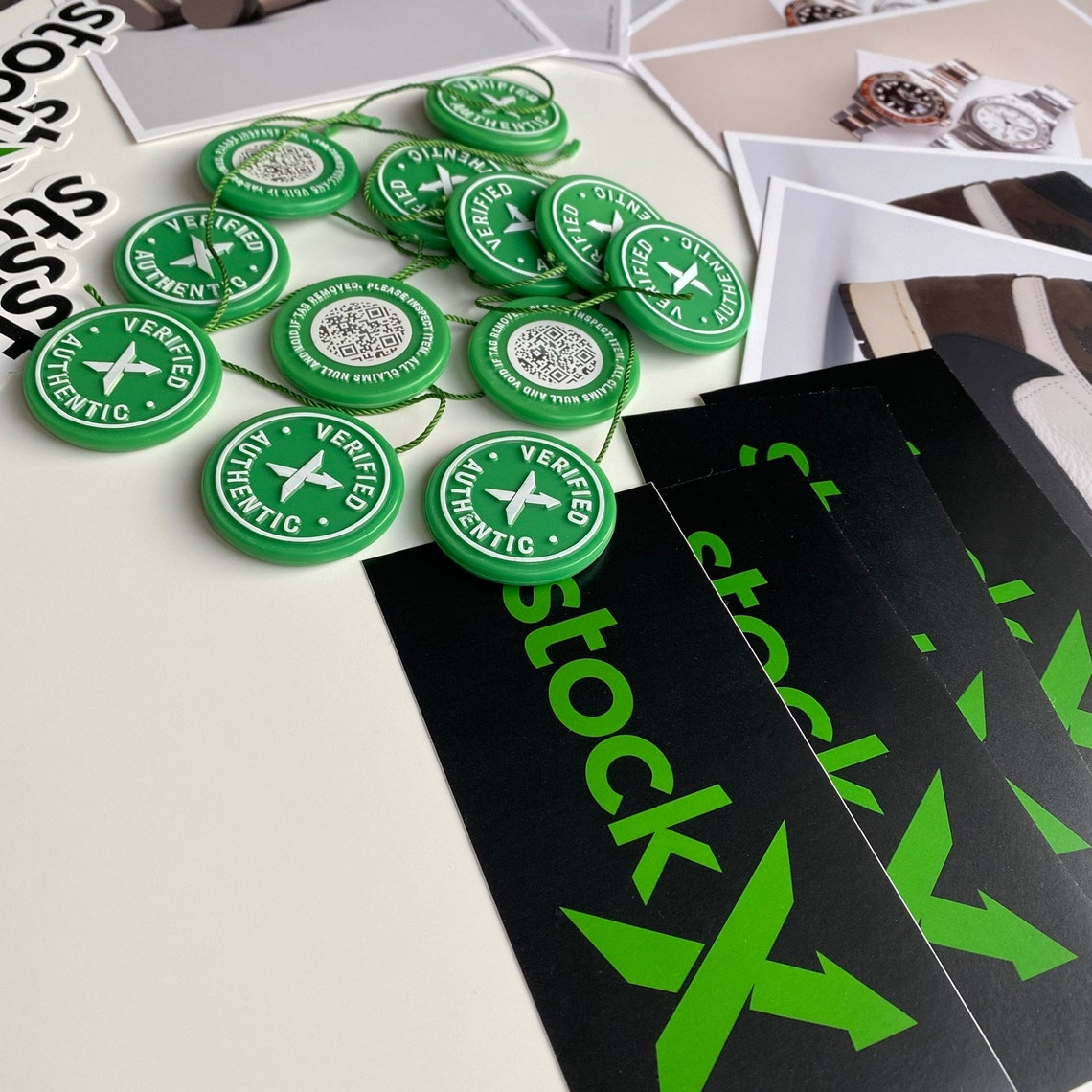 2 Sets of 1 Authentic UNCUT StockX Tag Sticker and Card Etsy