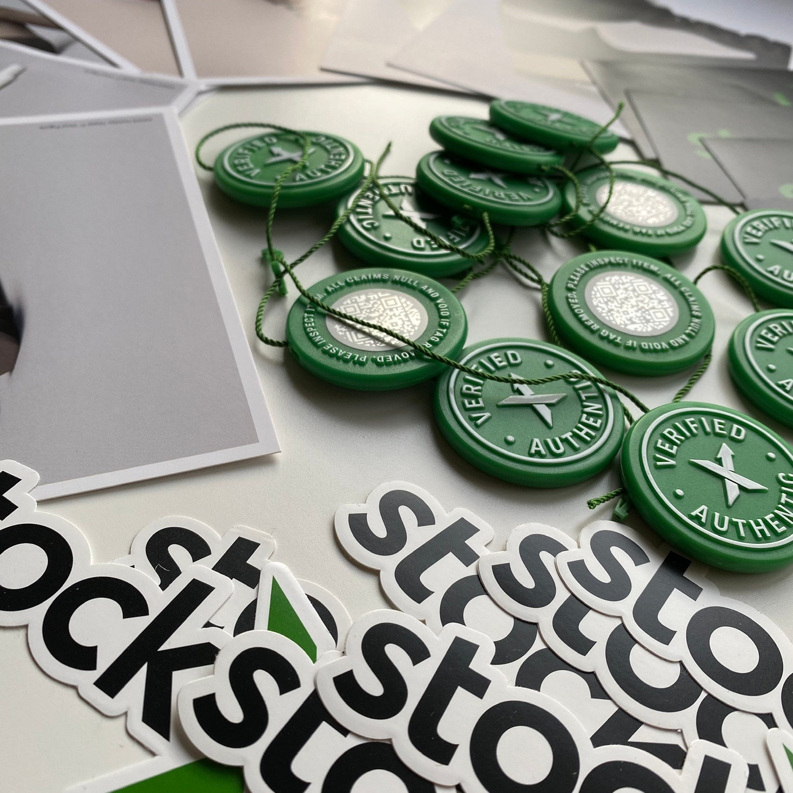 Set of 1 Authentic UNCUT StockX Tag Sticker & Card Etsy
