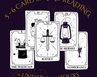 Leitura no mesmo dia, leitura detalhada de tarot em 5 a 6 mini-ses sessões!