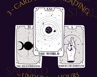 Leitura rápida com interpretação humana no mesmo dia, em menos de 24 horas, com 3 cartas, para assuntos como amor, carreira, etc.!