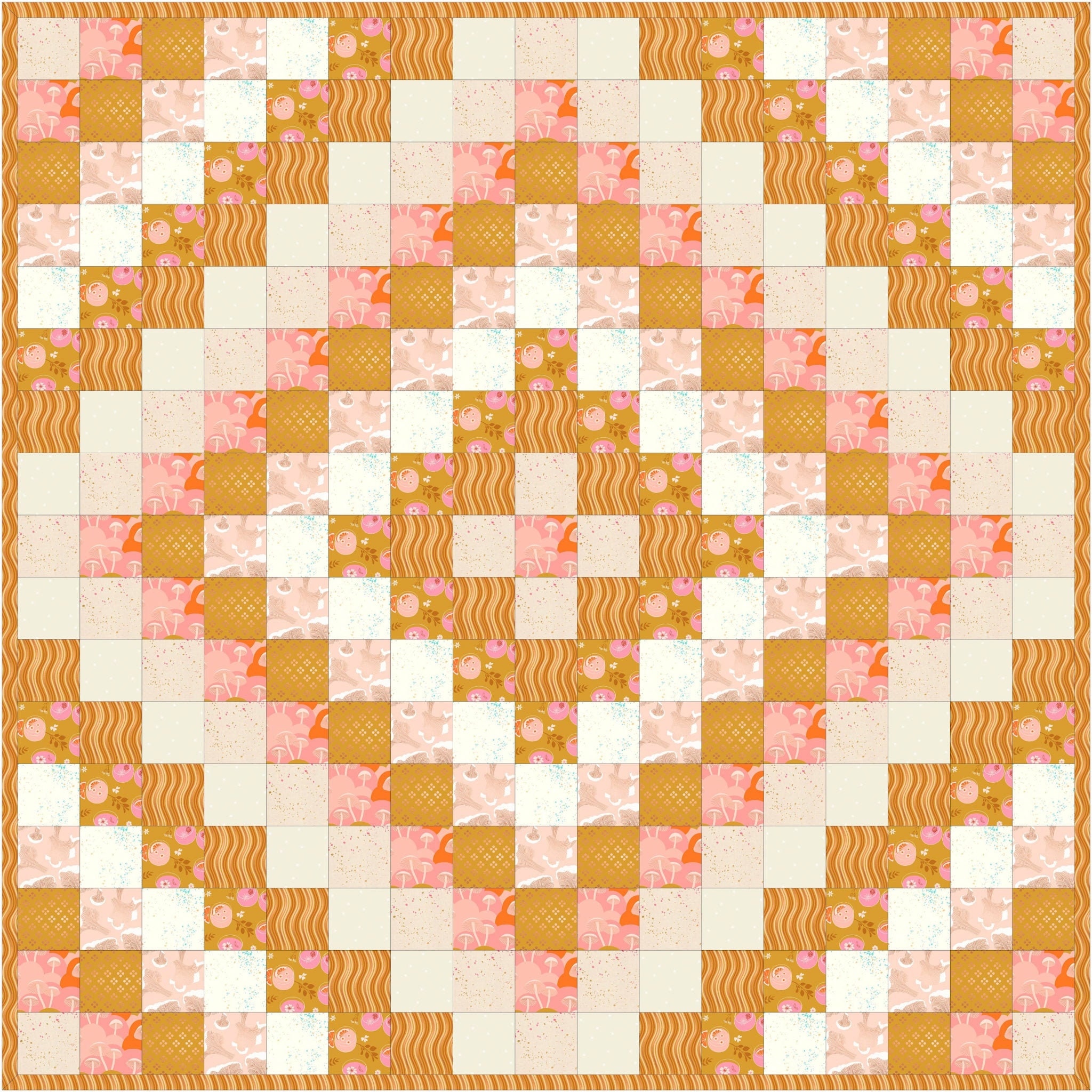 Ruby Star Society Bullseye Quilt Kitgilded Rose Etsy