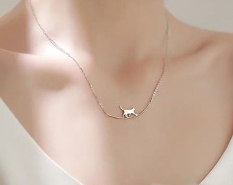 CAT EARS Necklace Alloy Necklace Chain Alloy Cute Kitten Lover Gift Pet UK 3for2 CAT EARS Necklace Alloy Necklace Chain Alloy Cute Kitten Lover Gift Pet UK 3for2