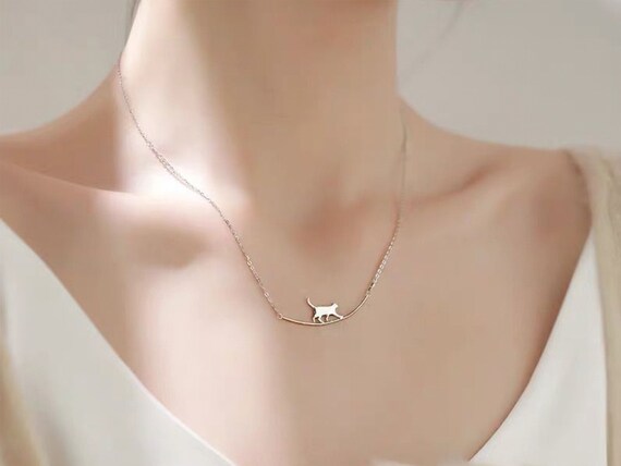 www. - Cute Cat Pendant Necklace*