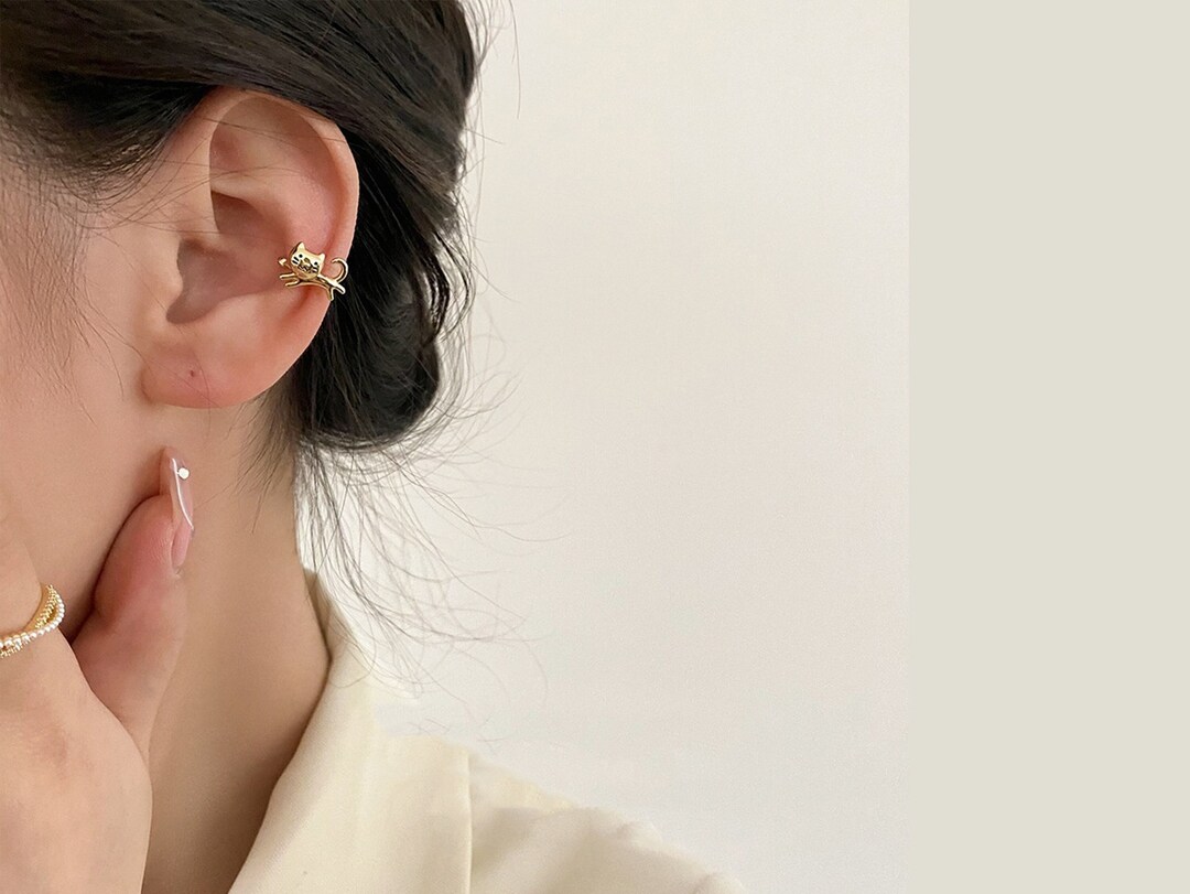 Cat Ear Cuff, Cat Clip on Earring, Cat Earring, Cat Style Accessories
