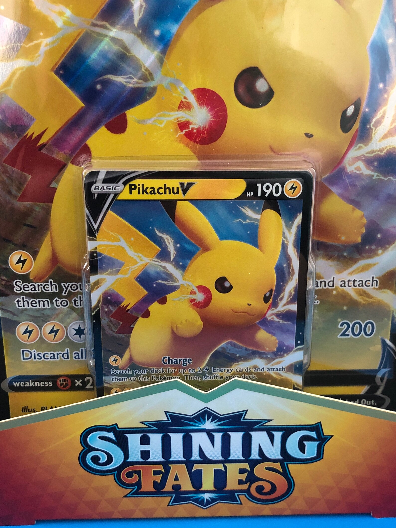 Pokemon TCG: SHINING FATES Collection Pikachu V 100% authentic | Etsy