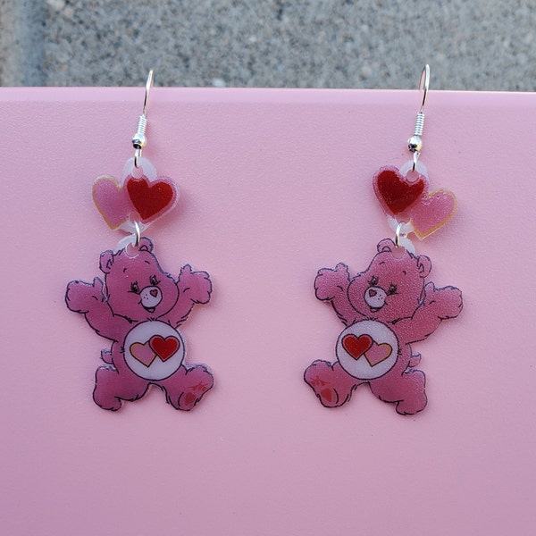 Love-A-Lot Carebear inspired earrings! Cute earrings