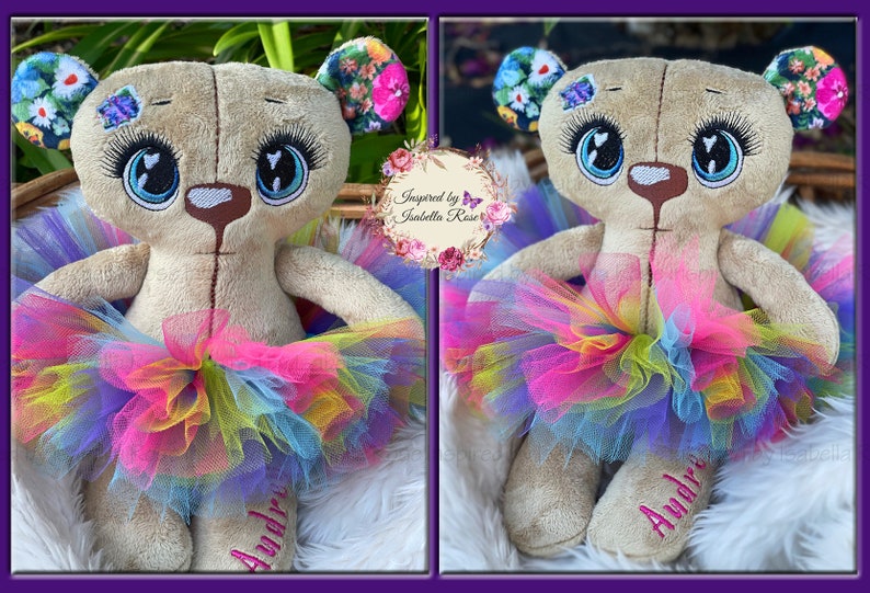 Teddy Plushie Soft Fluffy Toy Personalised Gift Name - Etsy Australia