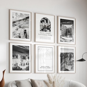 Mesa Verde National Park Gallery Wall Art - Set of 6, Mesa Verde Photo, Mesa Verde Posters, Mesa Verde Prints, National Park, Colorado