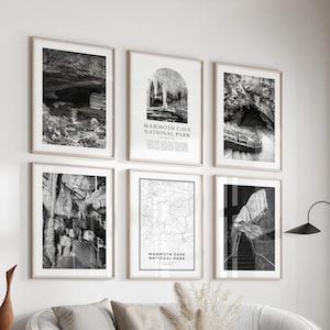 Mammoth Cave National Park Gallery Wall Art - Set of 6, Mammoth Cave Photo, Mammoth Cave Posters, Mammoth Prints, National Park, Kentucky