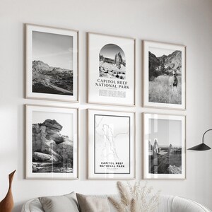 Capitol Reef National Park Gallery Wall Art - Set of 6, Capitol Reef Photo, Capitol Reef Posters, Capitol Reef Prints, National Park, Utah