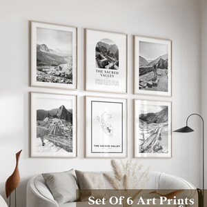 The Sacred Valley Gallery Wall Art - Set van 6, The Sacred Valley zwart-witfoto, The Sacred Valley posters, The Sacred Valley, Peru