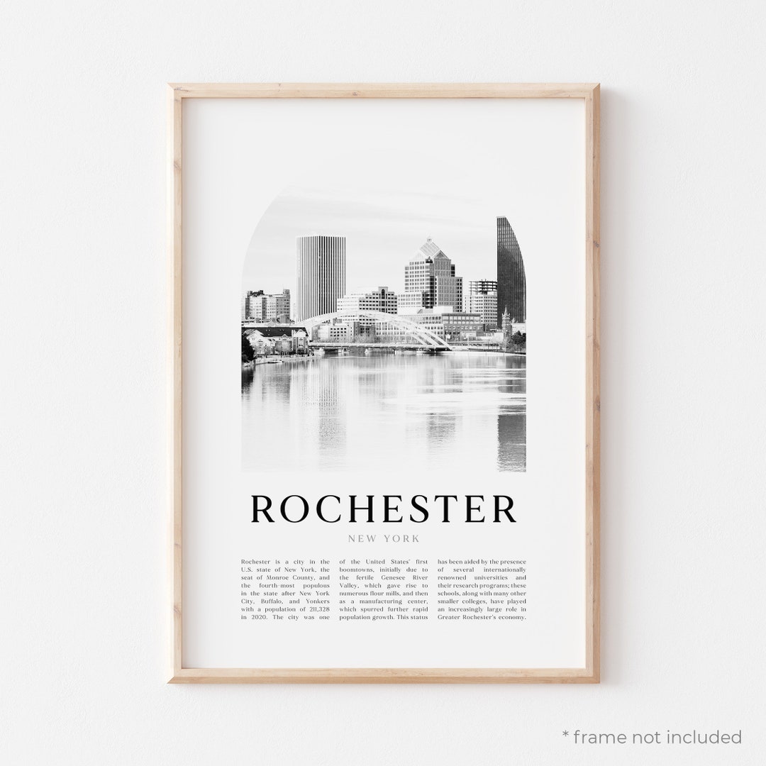 Rochester Art Print, Rochester Poster, Rochester Photo, Rochester Wall Art, Rochester Black and