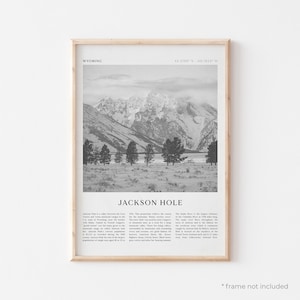 Jackson Hole Kunstdruck, Jackson Hole Poster, Jackson Hole Foto, Jackson Hole Kunst, Wyoming, Reise-Druck, Vintage Poster, Boho Kunst | NA43