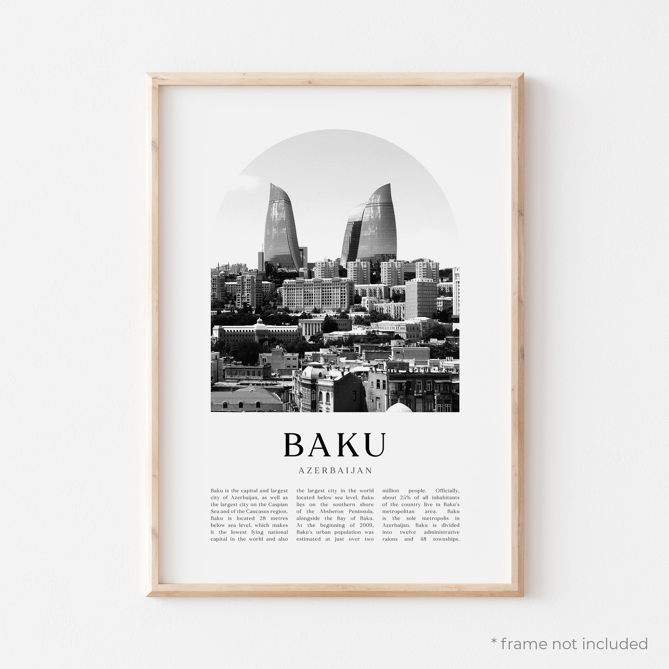 Baku Art Print Baku Poster Baku Photo Baku Wall Art Baku Etsy