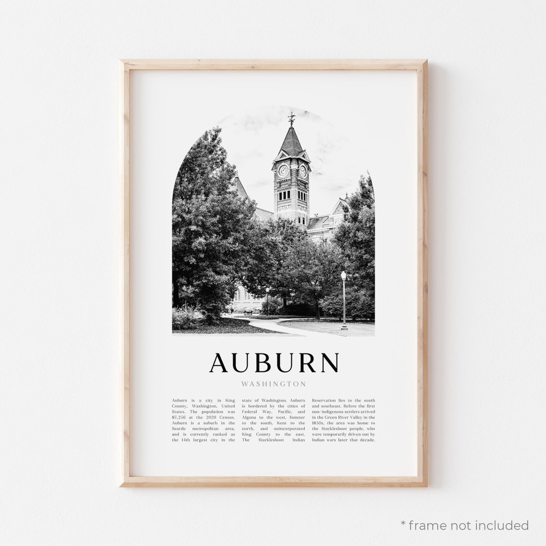 Auburn Art Print Auburn Poster Auburn Photo Auburn Wall Etsy