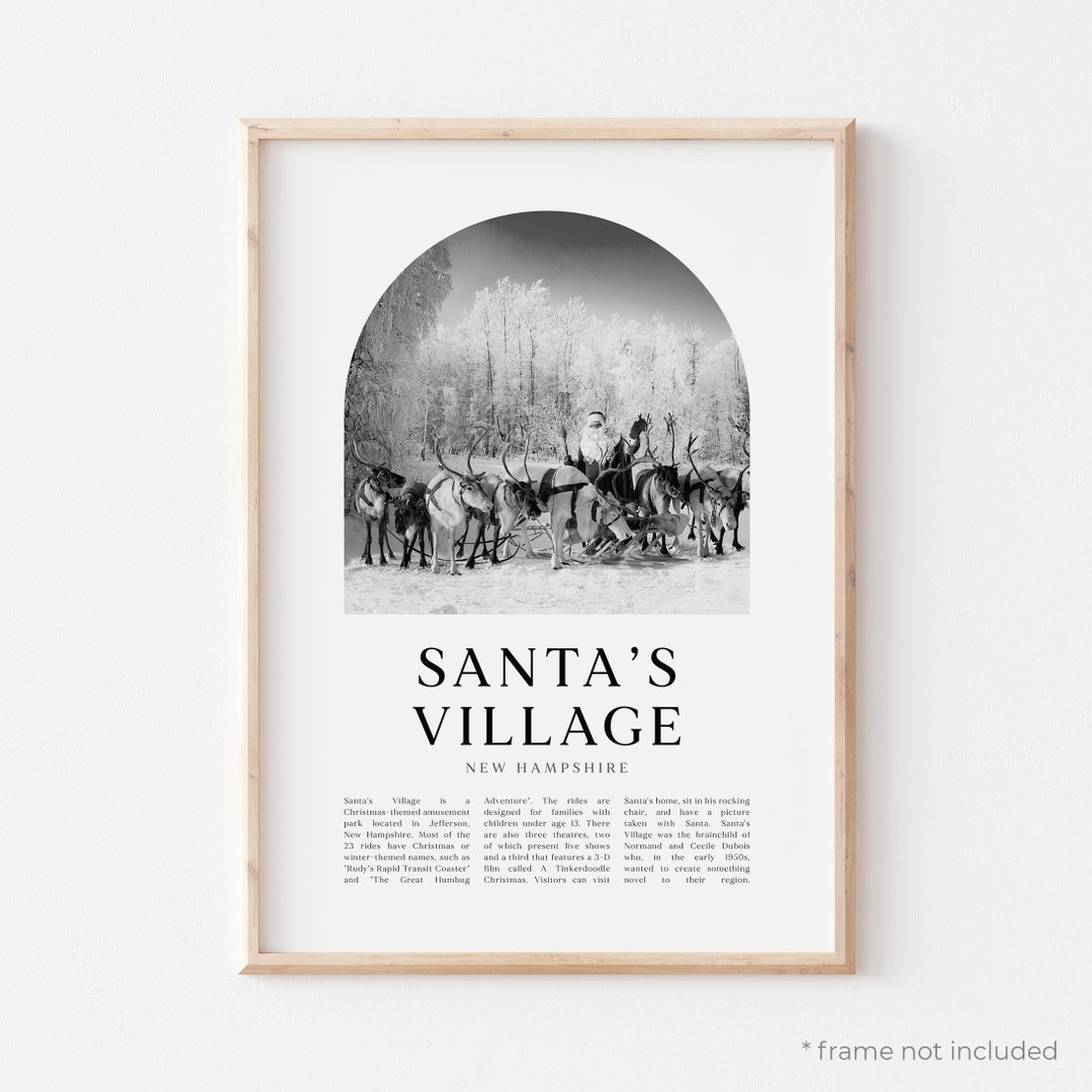 Santas Village Art Print, Santas Village Poster, Santas Village Photo ...