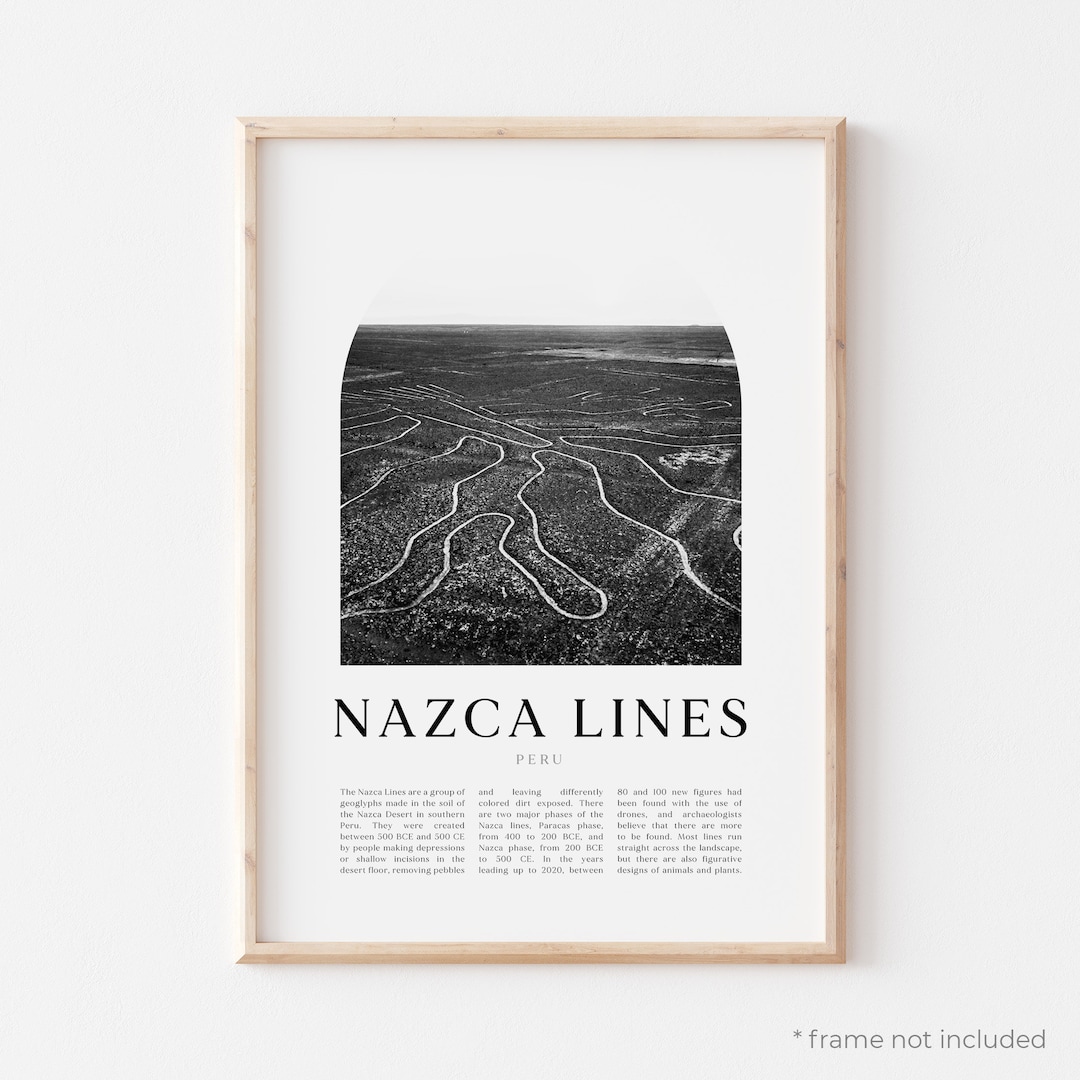 Nazca Lines Art Print, Nazca Lines Poster, Nazca Lines Photo, Nazca