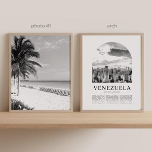 Venezuela Gallery Wall Art - Set of 6, Venezuela Black and White Photo, Venezuela Posters, Venezuela Prints, South America image 4