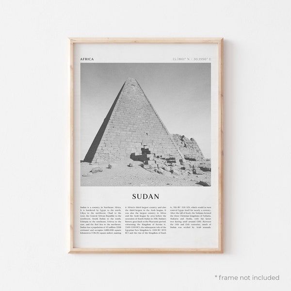 Soedan Art Print, Soedan Poster, Soedan Foto, Soedan Wall Art, Afrika, Travel Print, Vintage Poster, Boho Art | AF113