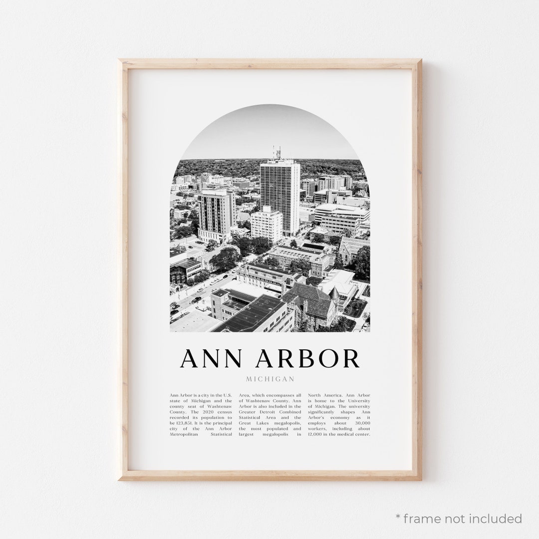 Ann Arbor Art Print, Ann Arbor Poster, Ann Arbor Photo, Ann Arbor Wall