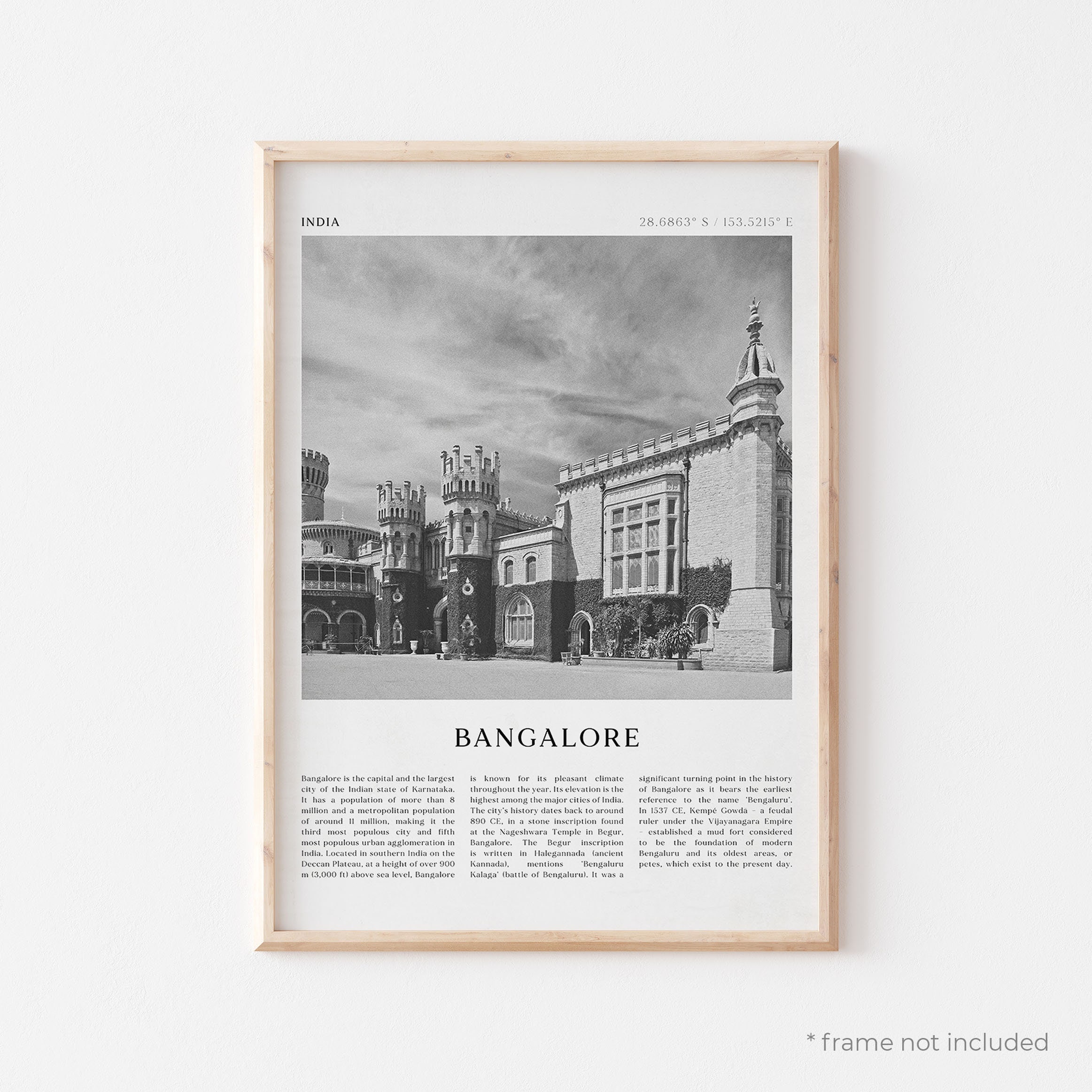 Bangalore Art Print Bangalore Poster Bangalore Photo Etsy