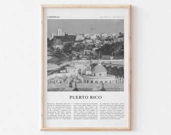 Puerto Rico Art Print, Puerto Rico Poster, Puerto Rico Photo, Puerto Rico Wall Art, Caribbean, Travel Print, Vintage Poster, Boho Art | CA42