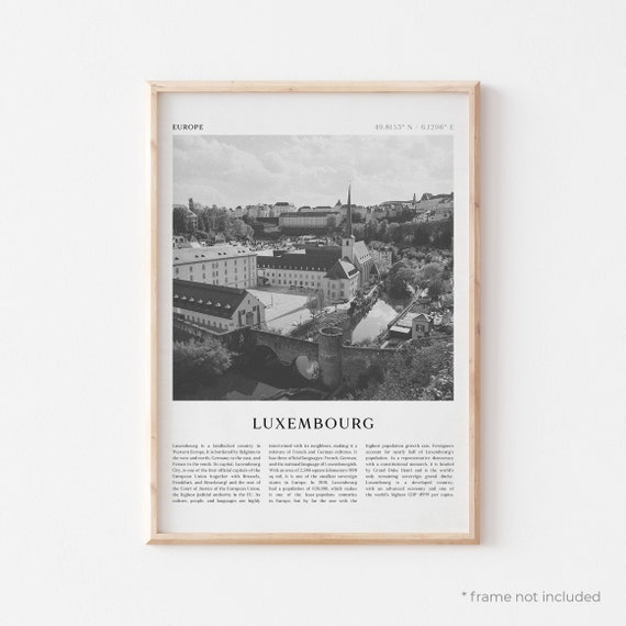 Luxembourg Art Print Luxembourg Poster Luxembourg Photo Etsy