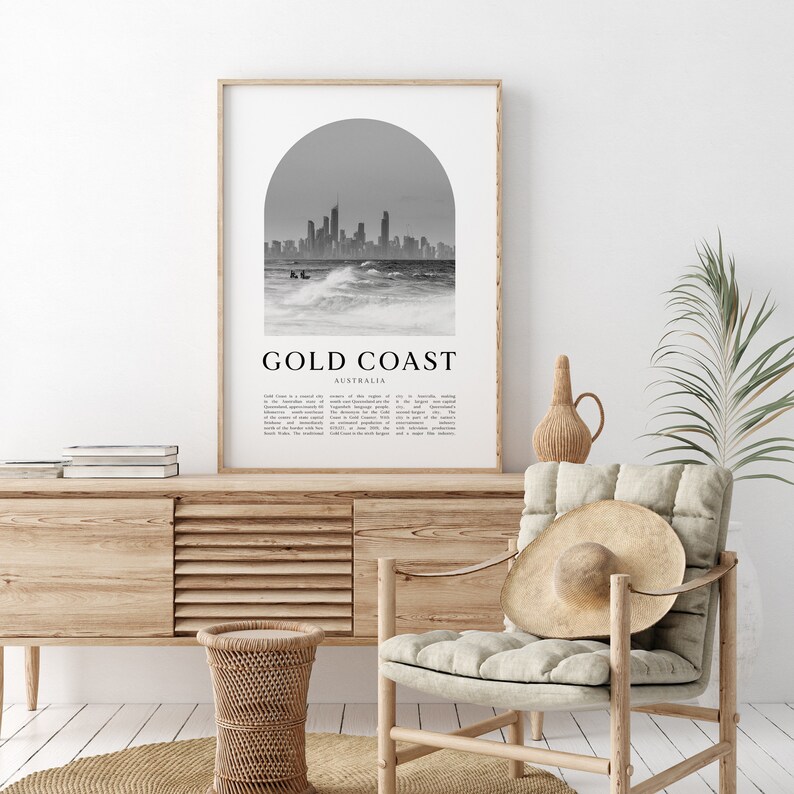 Gold Coast Art Print Gold Coast Poster Gold Coast Photo Etsy