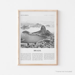 Brazil Art Print, Brazil Poster, Brazil Photo, Brazil Wall Art, South America, Travel Print, Vintage Poster, Boho Art | SA15