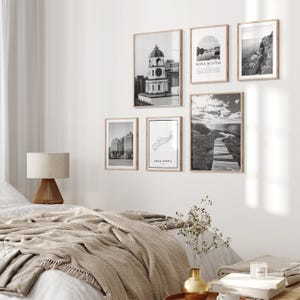 Nova Scotia, Canada Gallery Wall Art Set of 6 – Black and White Photo Prints image 3