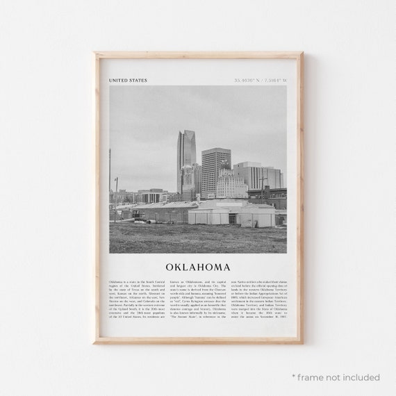 Oklahoma Art Print Oklahoma Poster Oklahoma Photo Oklahoma Etsy