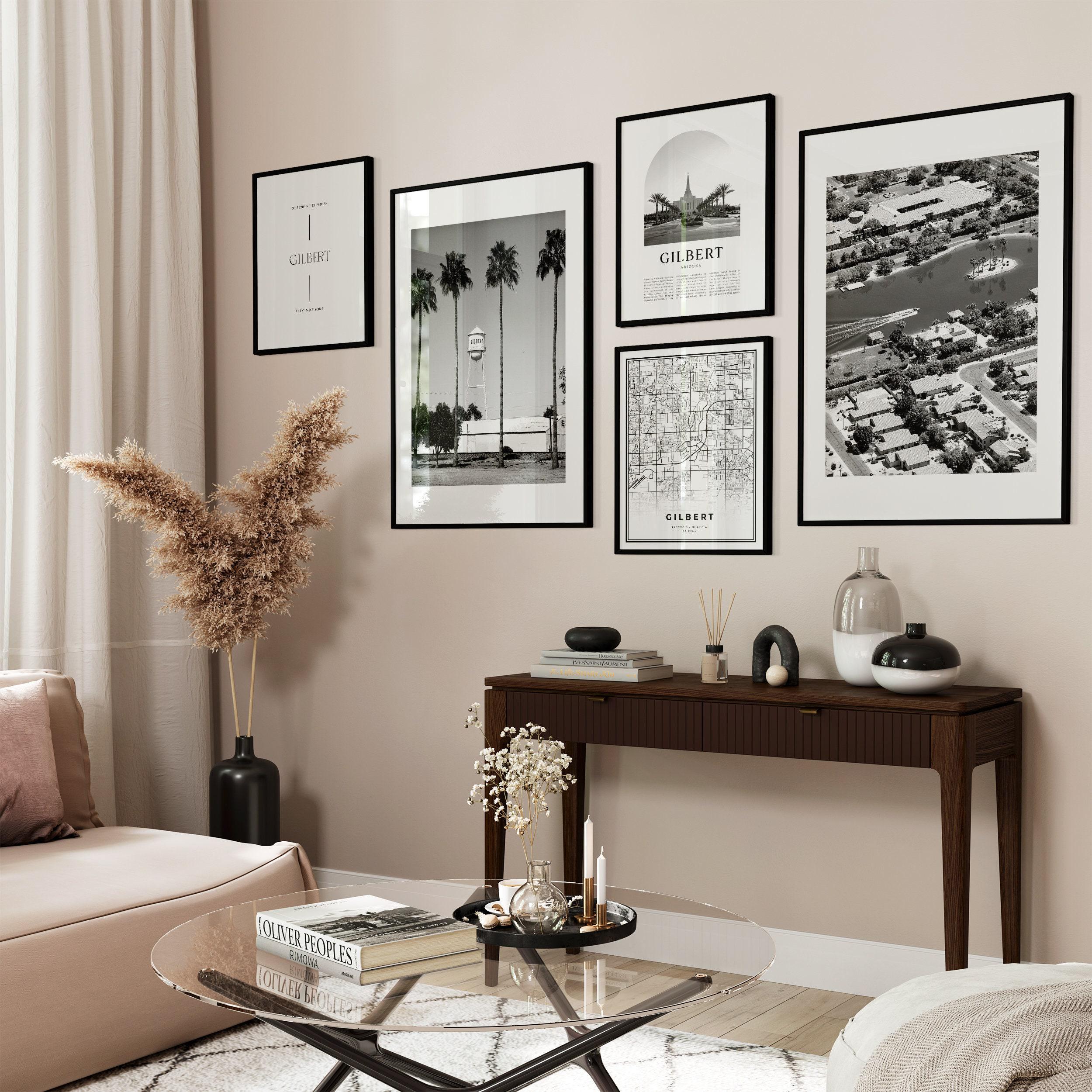 Buy Gilbert Gallery Wall Art - Set of 6, Gilbert Black and White