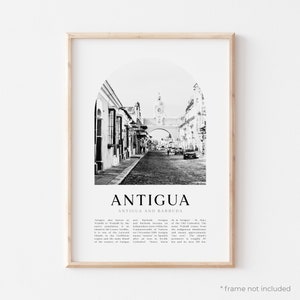 Antigua Art Print, Antigua Poster, Antigua Photo, Antigua Wall Art, Antigua Black and White, Antigua and Barbuda | CA72M